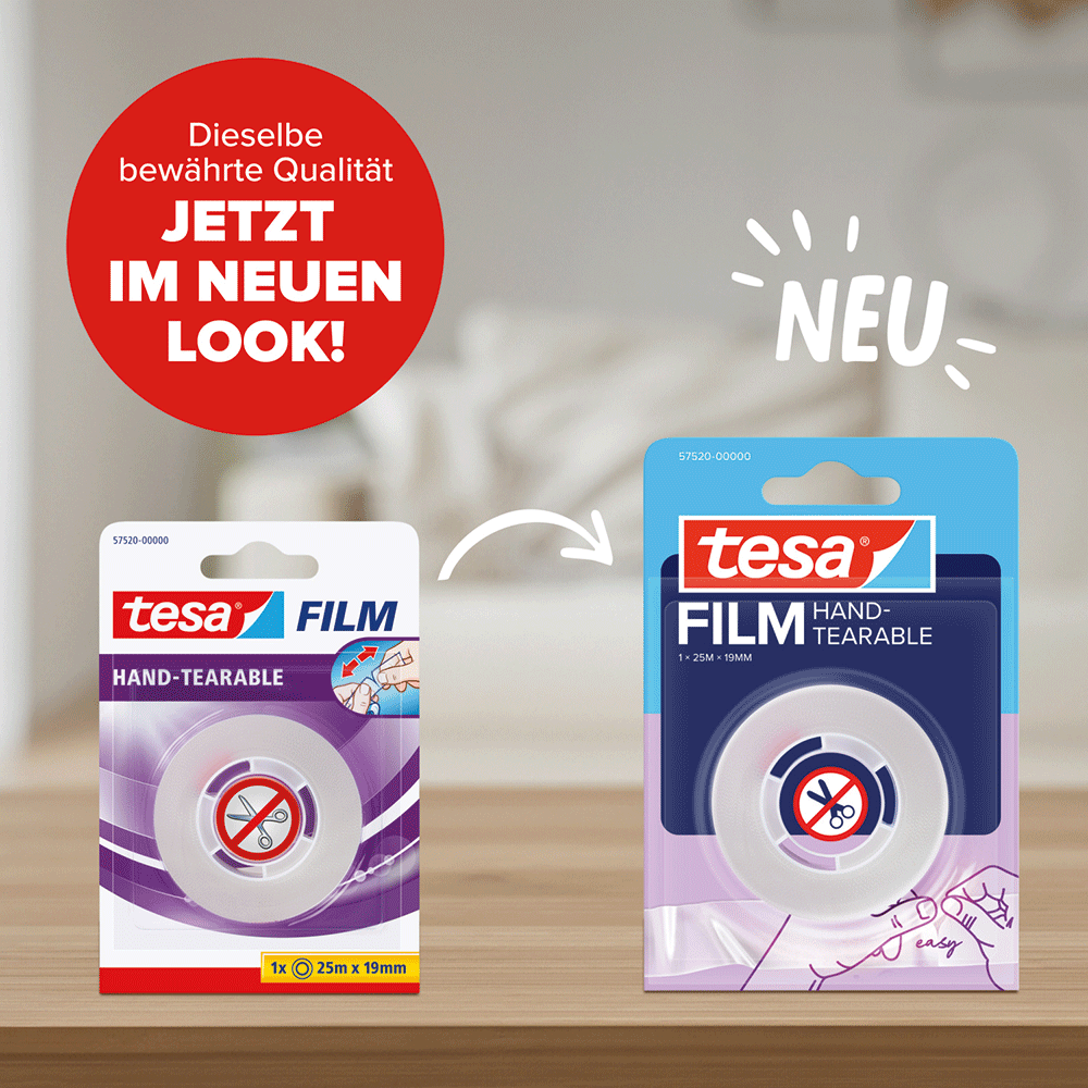 Bild: tesa Film von Hand einreißbar 