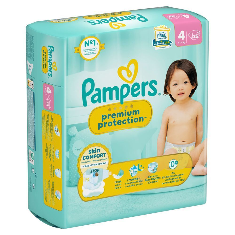 Bild: Pampers Premium Protection Größe 4, 9kg-14kg 