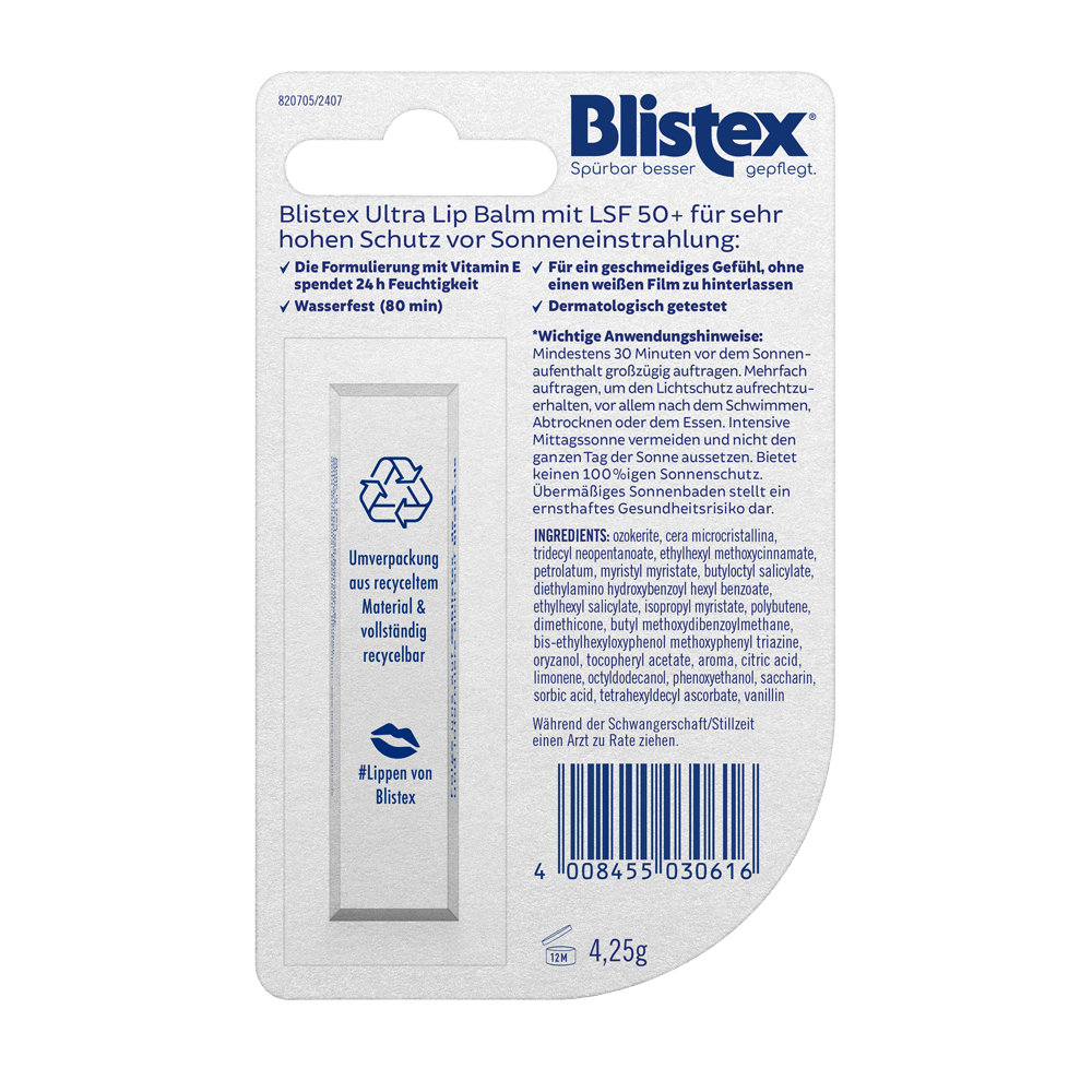 Bild: Blistex Lippenpflege Sun LSF 50+ 