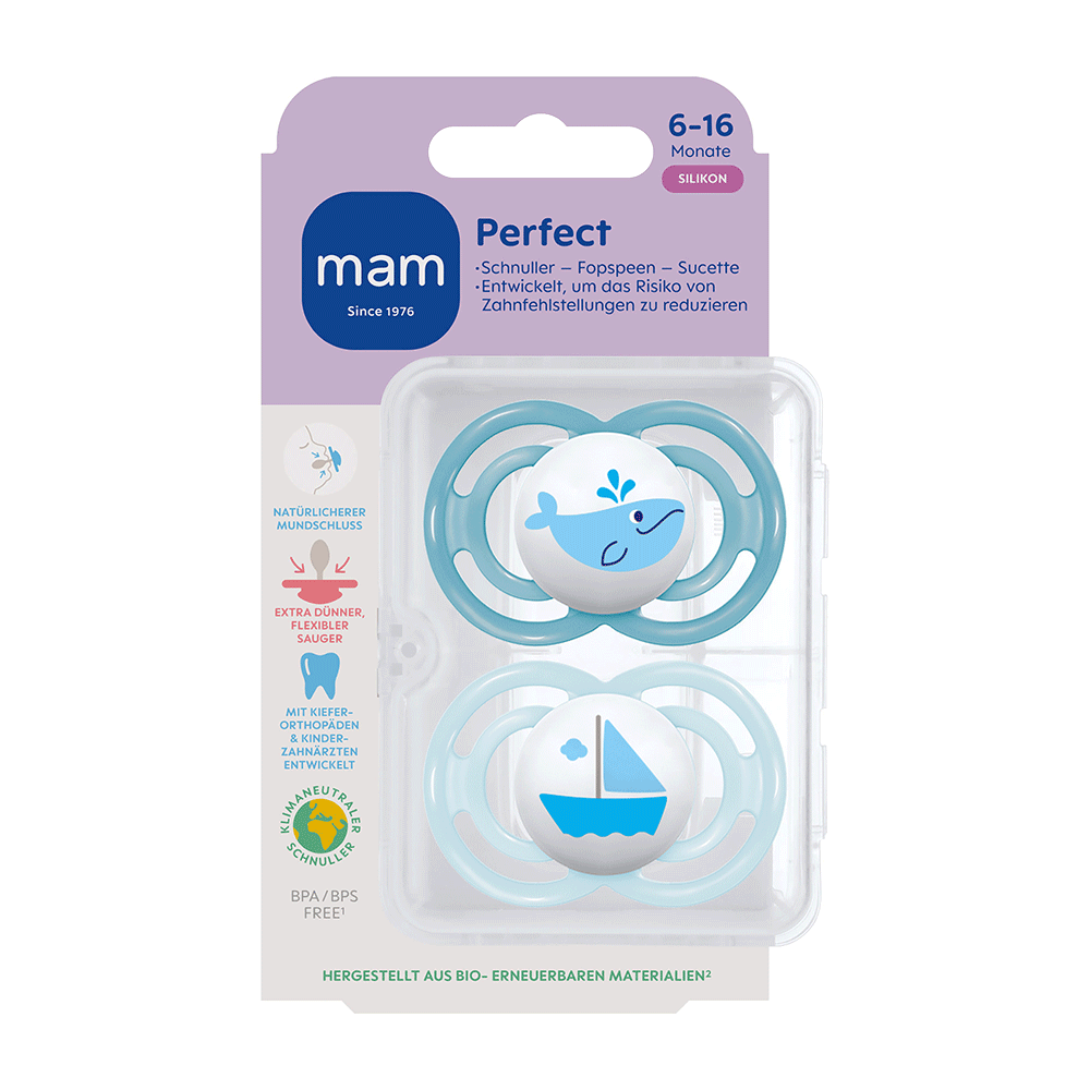 Bild: MAM Schnuller Perfect Silikon 6-16 Monate