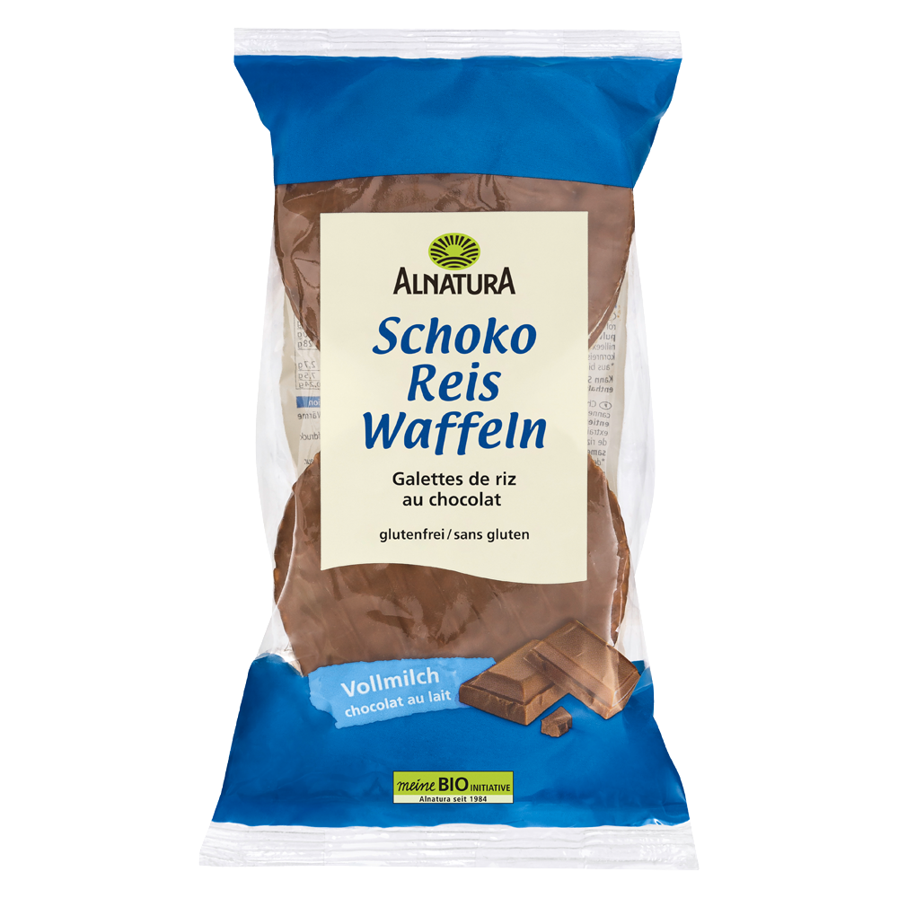 Bild: ALNATURA Vollmilch Schoko Reiswaffeln