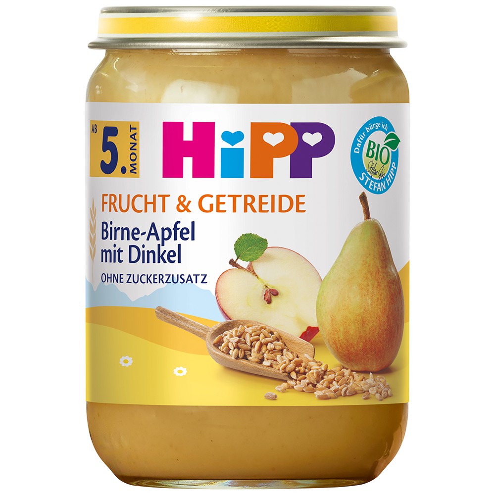 Bild: HiPP Birne in Apfel mit Dinkel