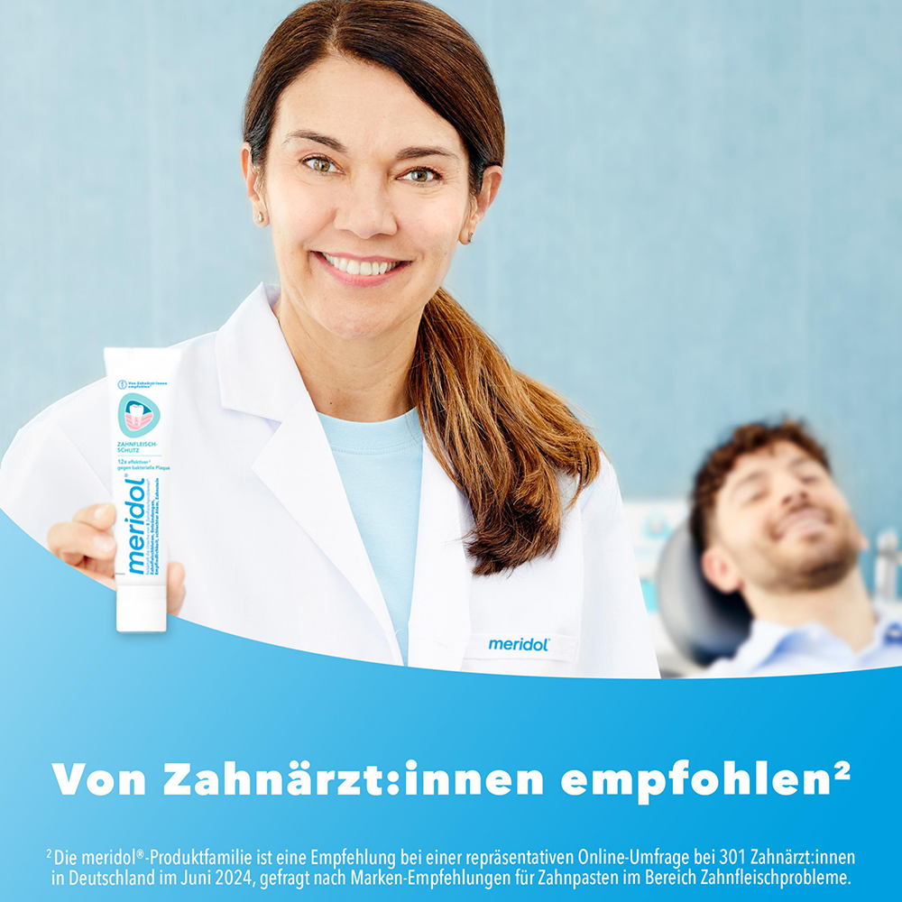 Bild: meridol Zahnpasta Zahnfleischschutz
