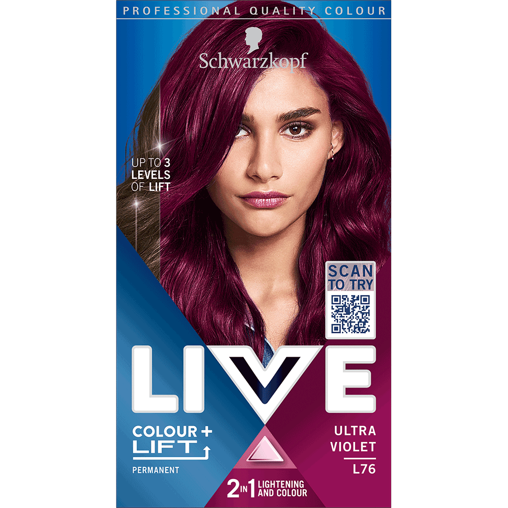 Bild: Schwarzkopf Live Intense Colour L76 Ultra Violett 