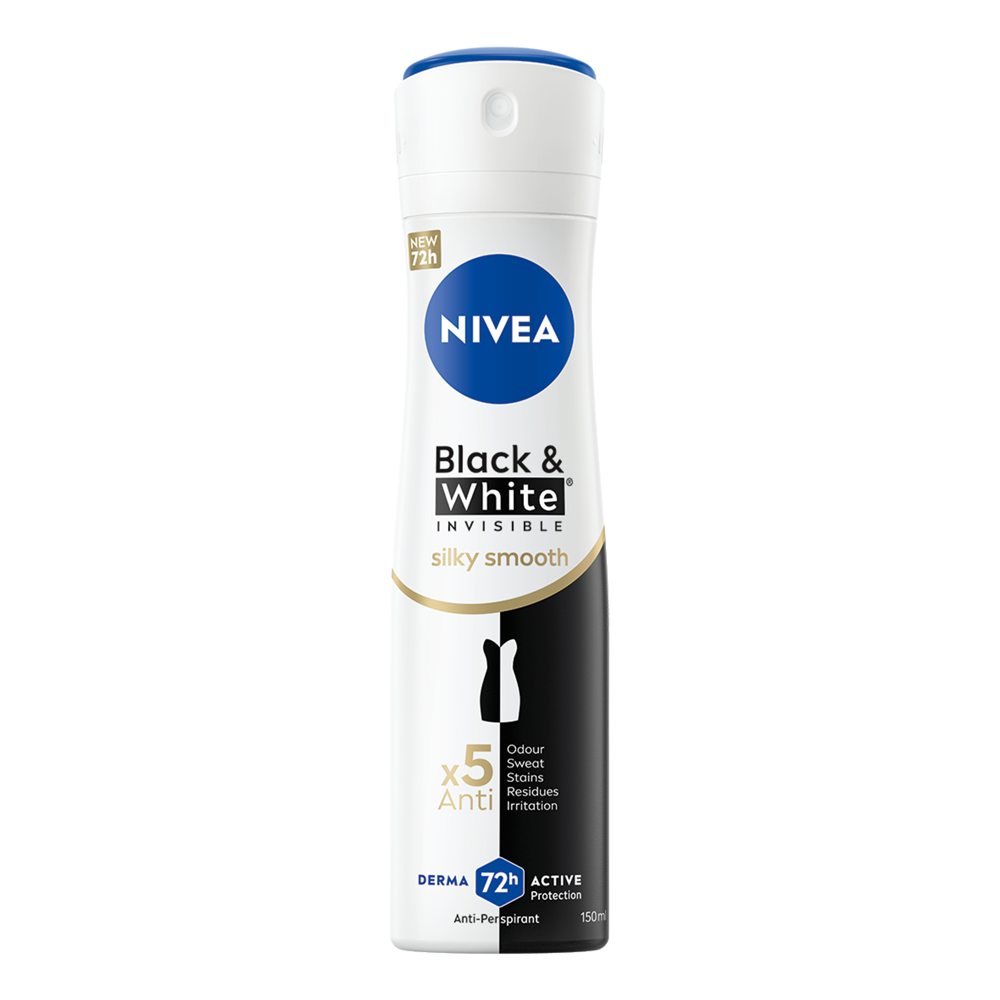 Bild: NIVEA Deo Spray Black & White Silky Smooth 
