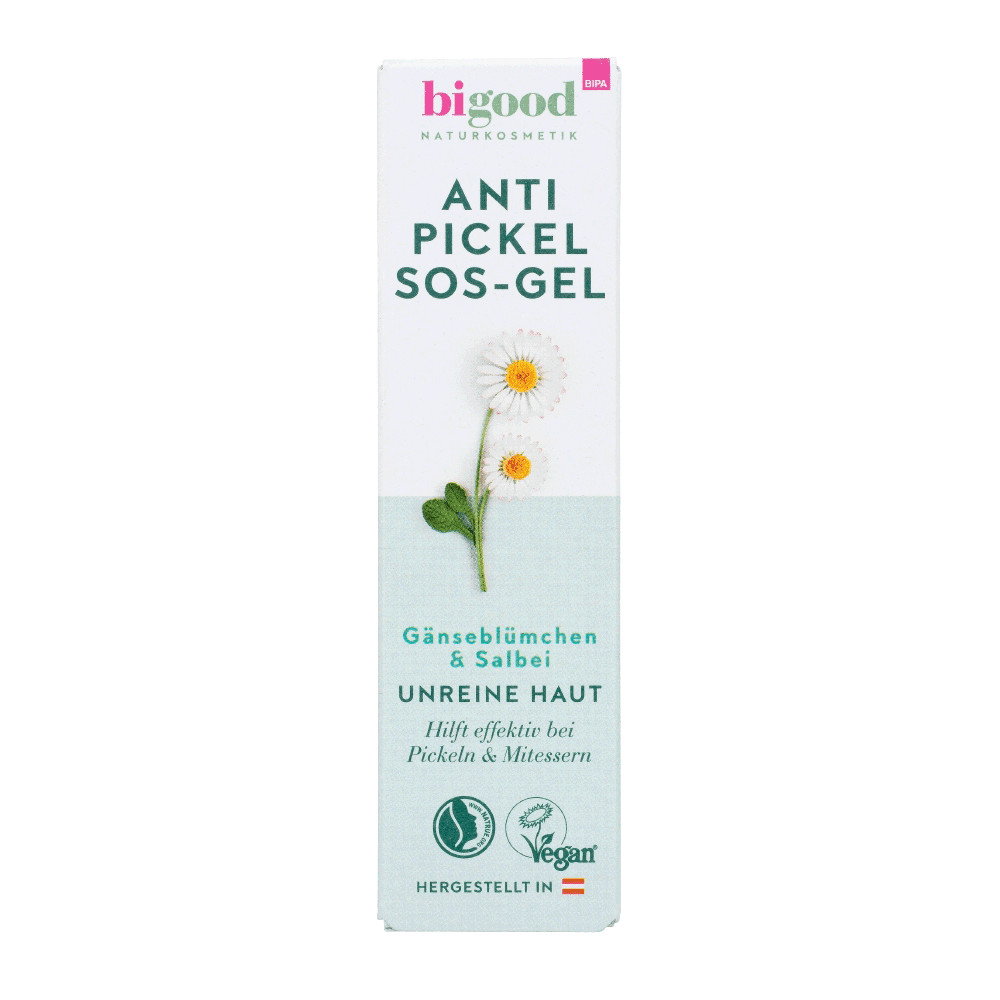 Bild: bi good Antipickel SOS-Gel Gänseblümchen & Salbei