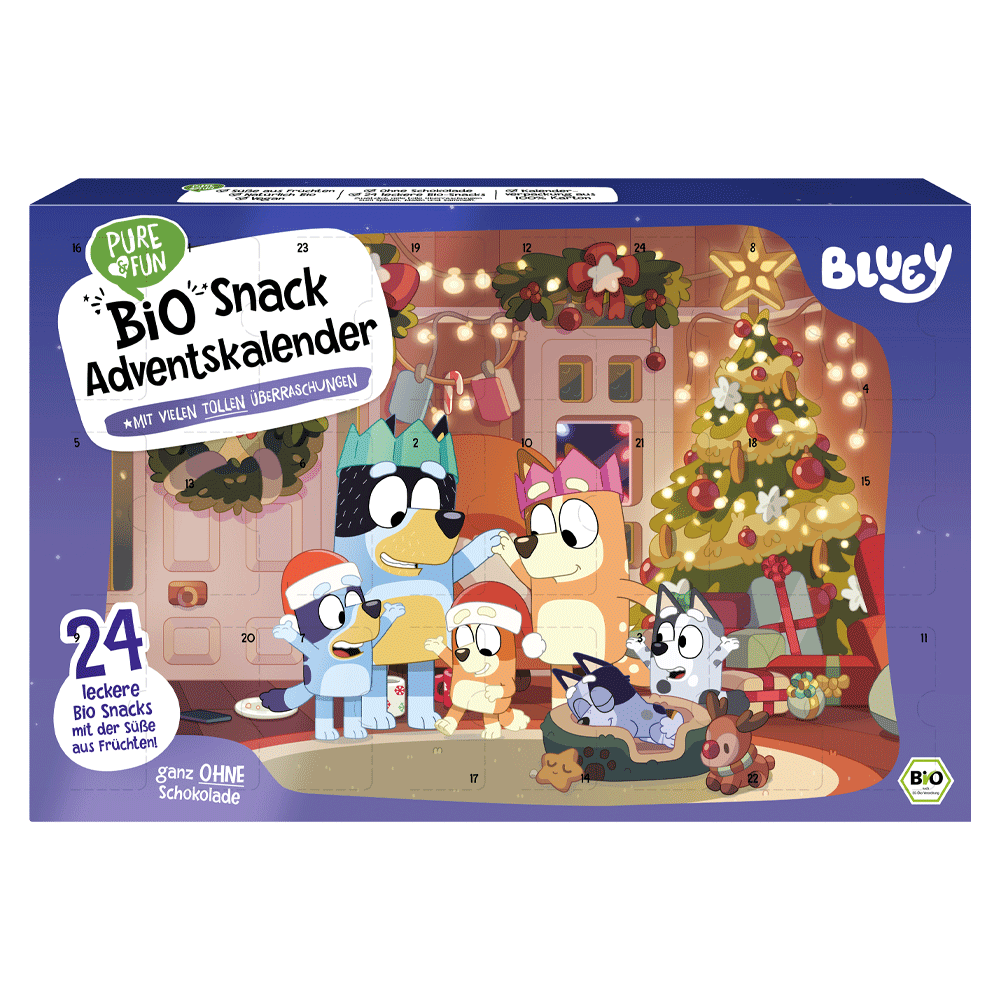 Bild: Pure & Fun Adventkalender Bluey Bio Snack 