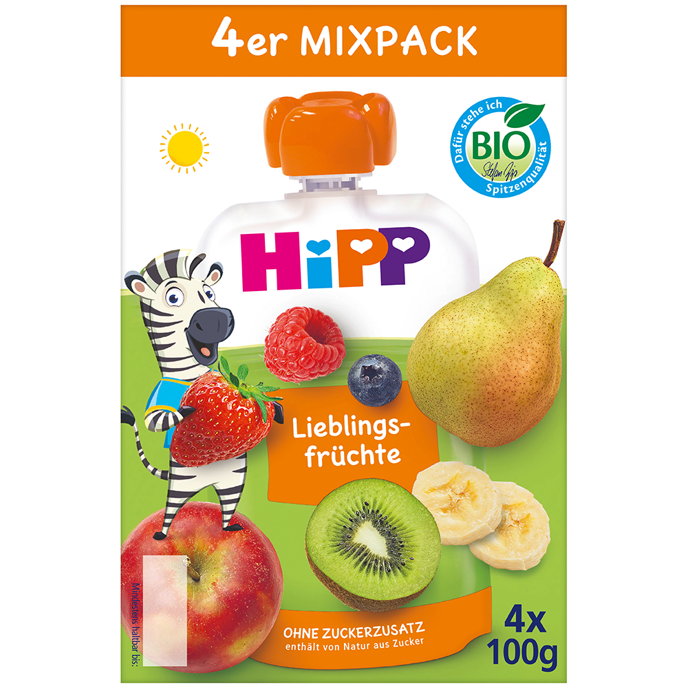 Bild: HiPP Quetschie Mixpack Lieblingsfrüchte 
