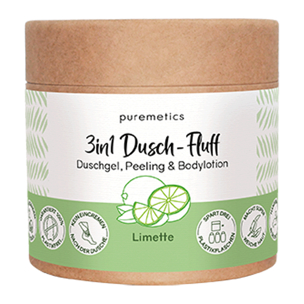 Bild: puremetics 3in1 Dusch Fluff Limette