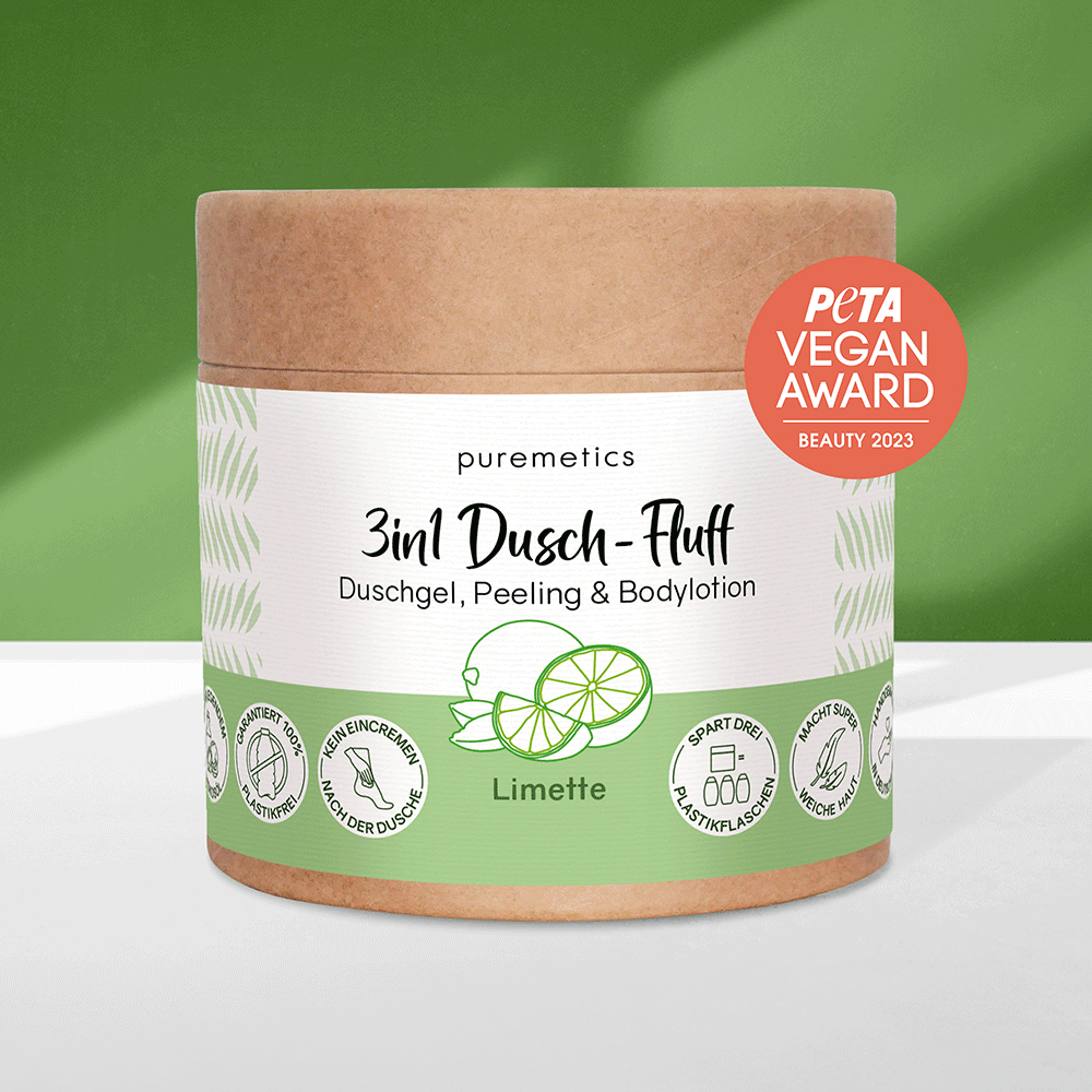 Bild: puremetics 3in1 Dusch Fluff Limette