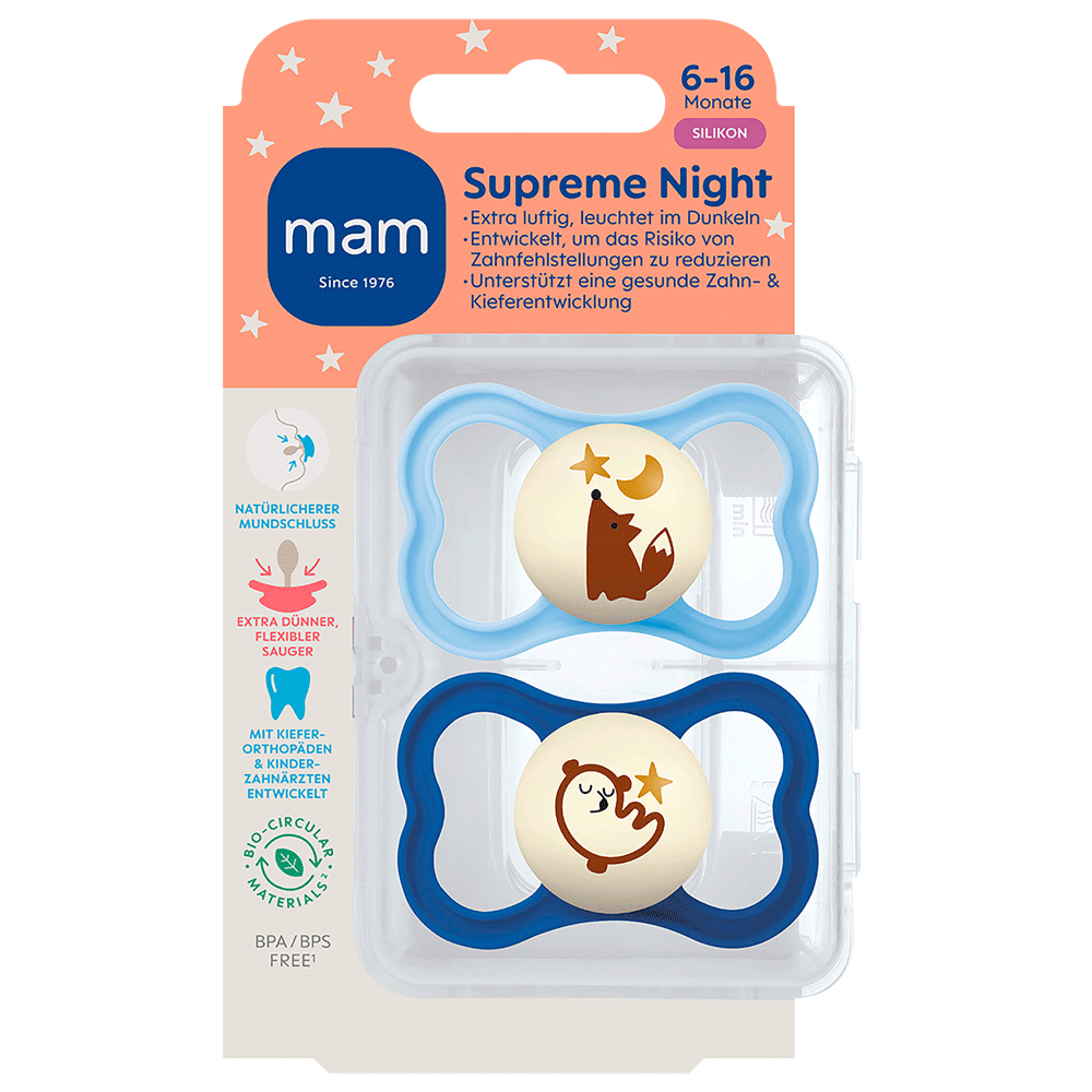 Bild: MAM Supreme Night Schnuller Silikon 6-16 Monate