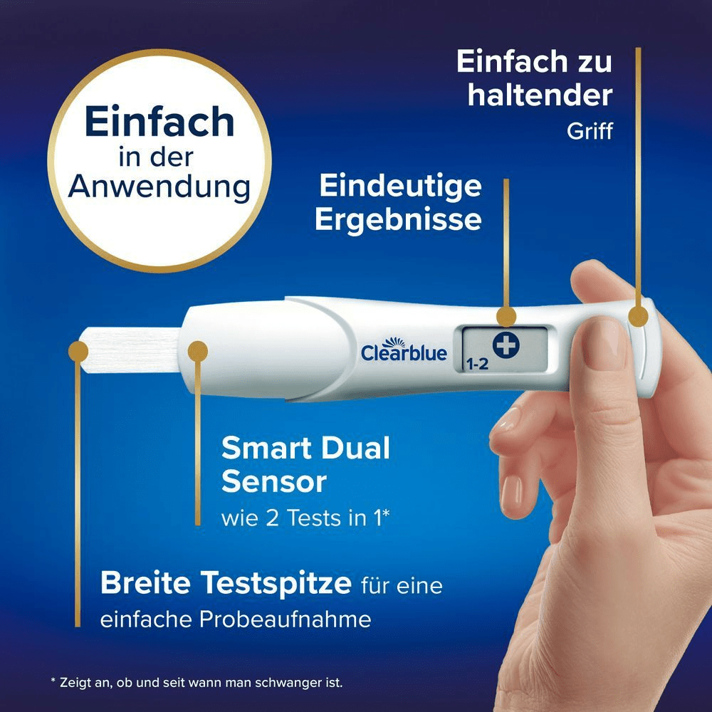 Bild: Clearblue Schwangerschaftsfrühtest