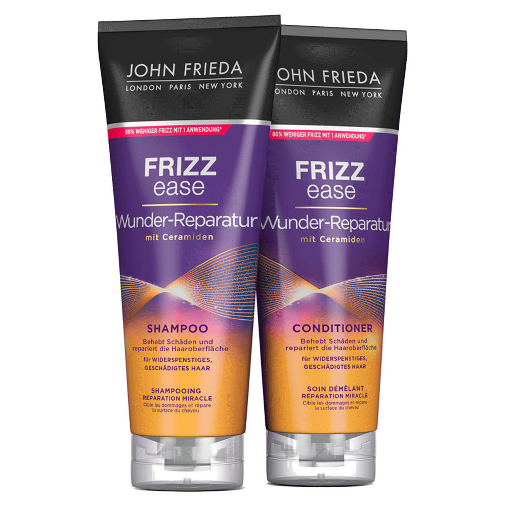 Bild: JOHN FRIEDA FRIZZ EASE Wunder Reperatur Duo Shampoo und Conditioner