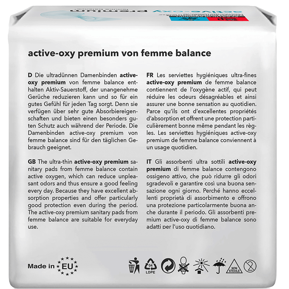 Bild: femme balance Active-Oxy Premium Binden