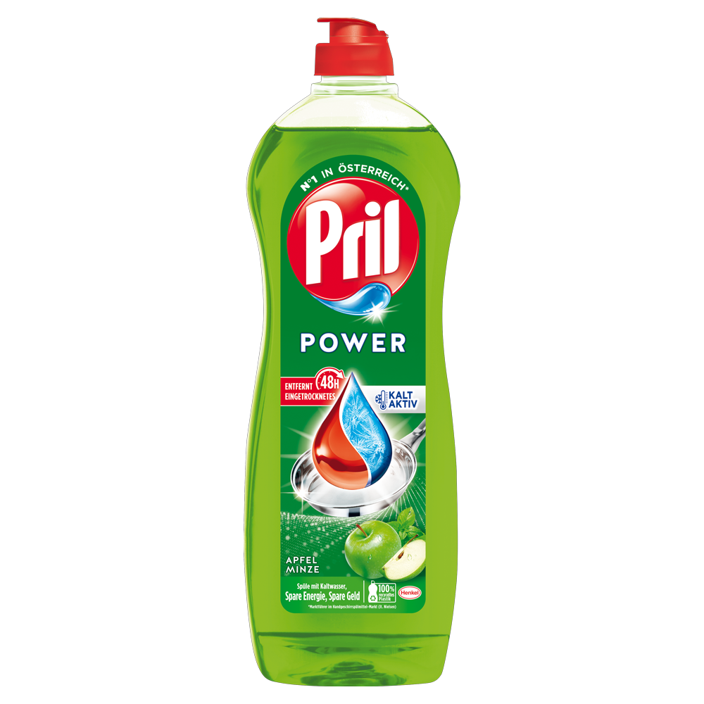 Bild: Pril Power Apfel & Minze Geschirrspülmittel