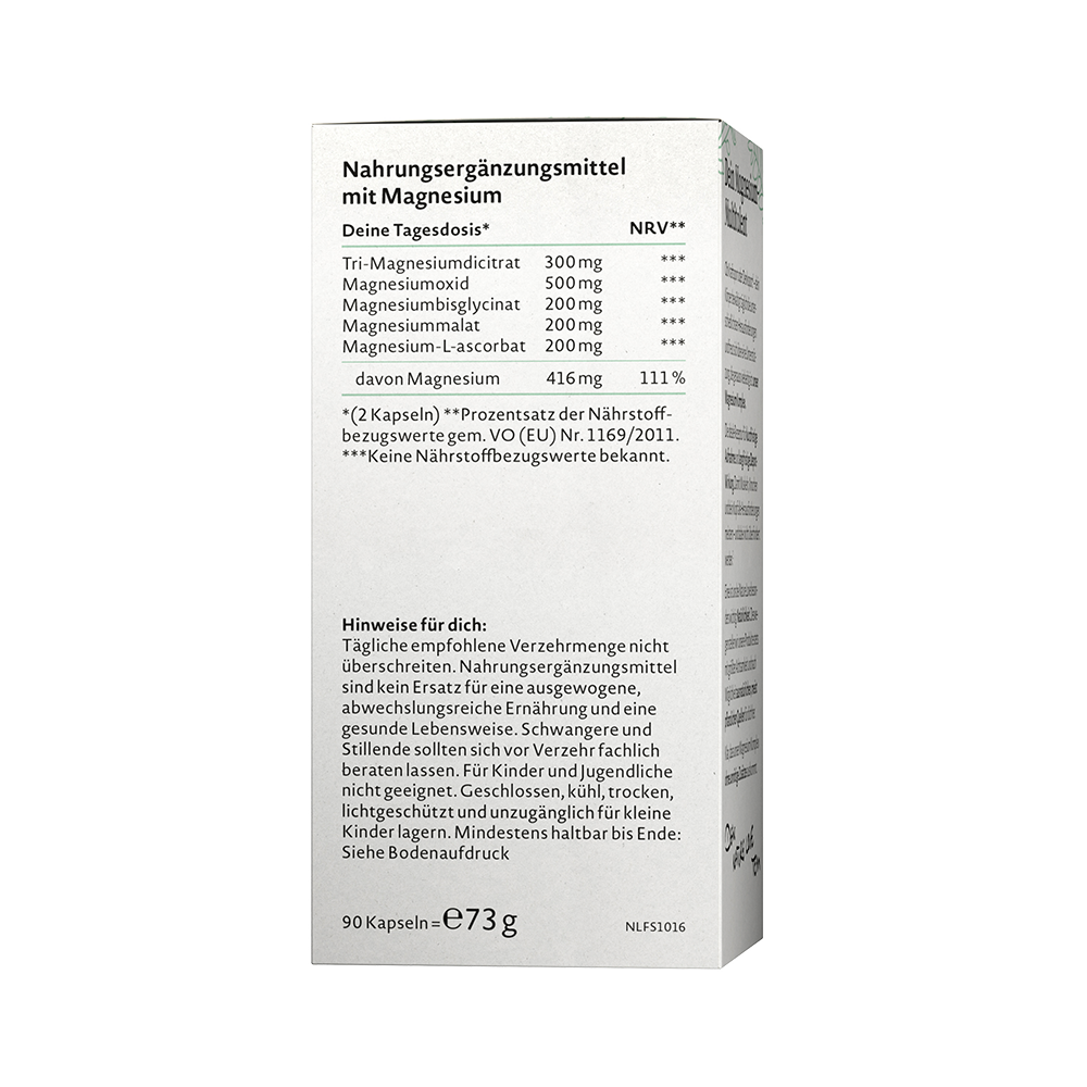 Bild: NATURE LOVE Magnesium Komplex 