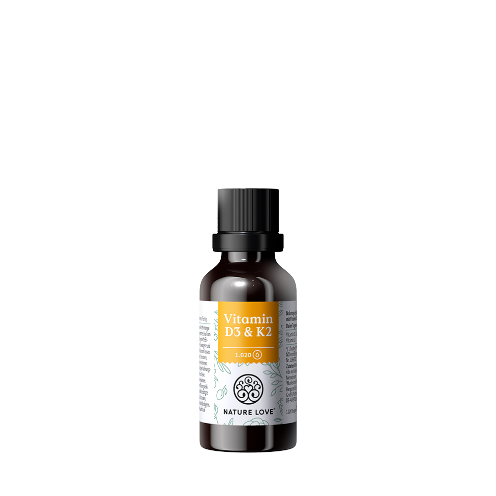 Bild: NATURE LOVE Vitamin D3 und K2