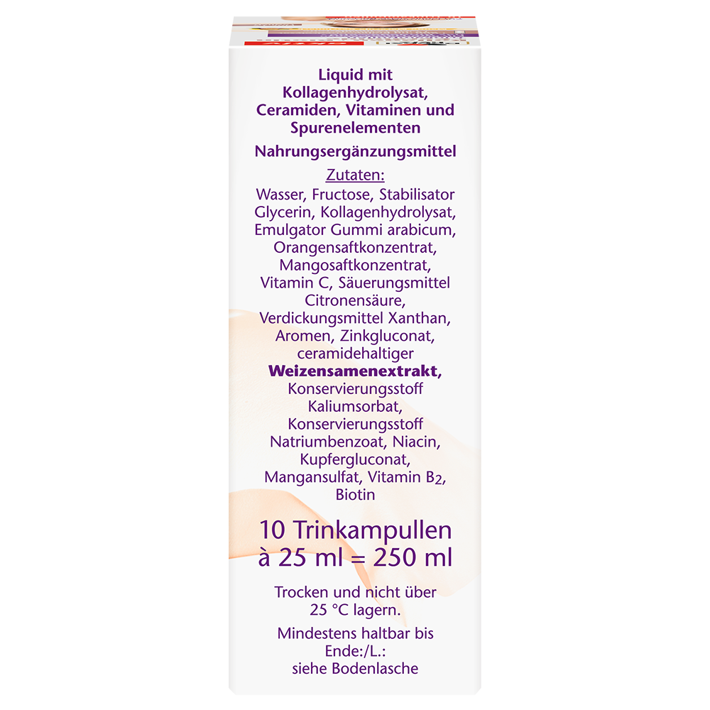 Bild: DOPPELHERZ Kollagen + Biotin + Ceramide Trinkampullen 