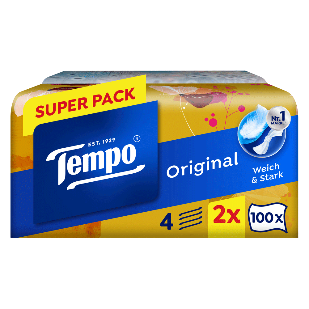Bild: Tempo Original Taschentücher Duo Box