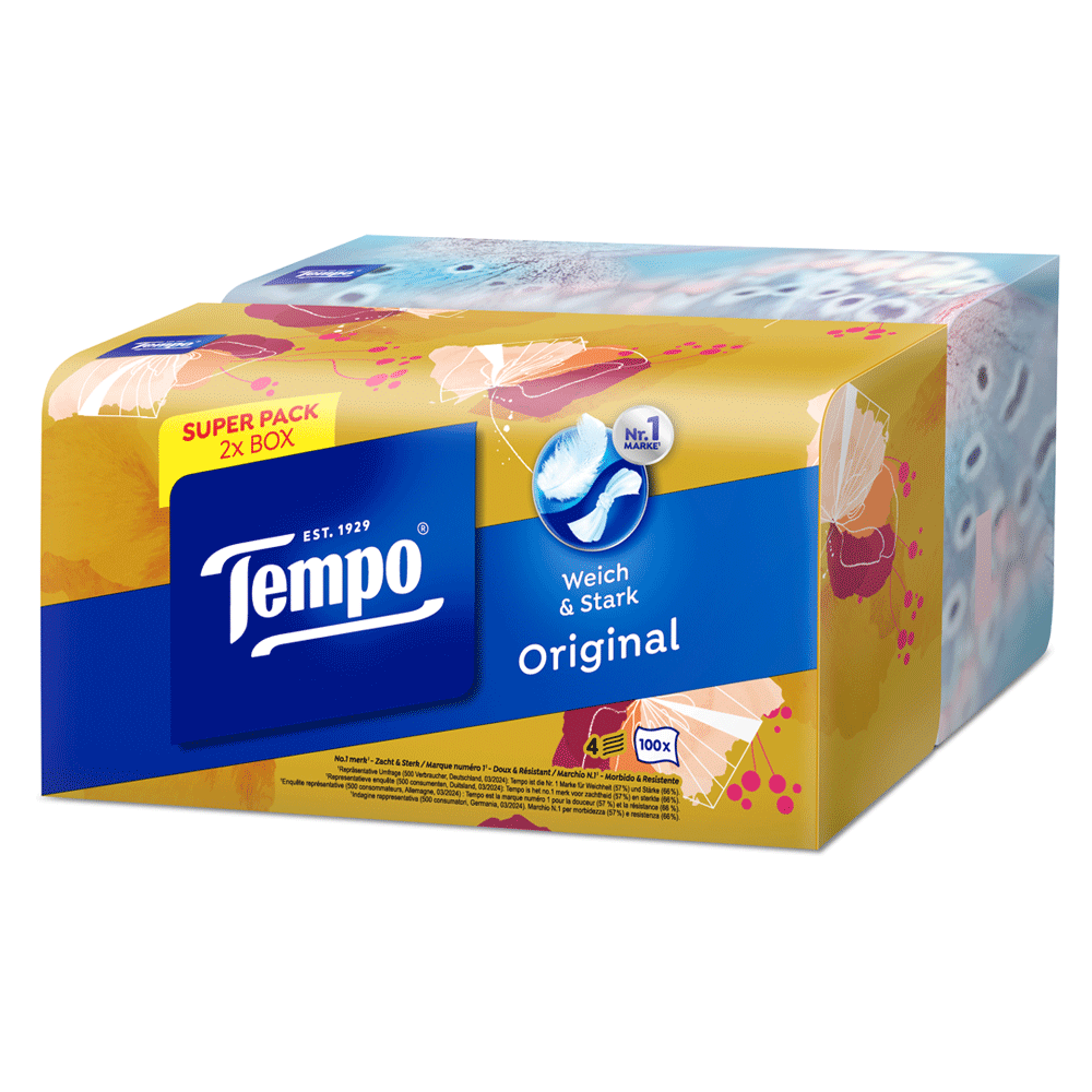 Bild: Tempo Original Taschentücher Duo Box