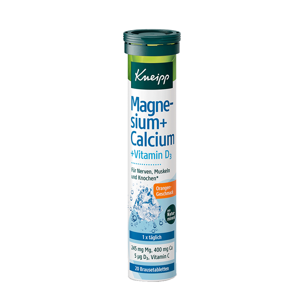Bild: Kneipp Brausetabletten Magnesium + Calcium + Vitamin D3