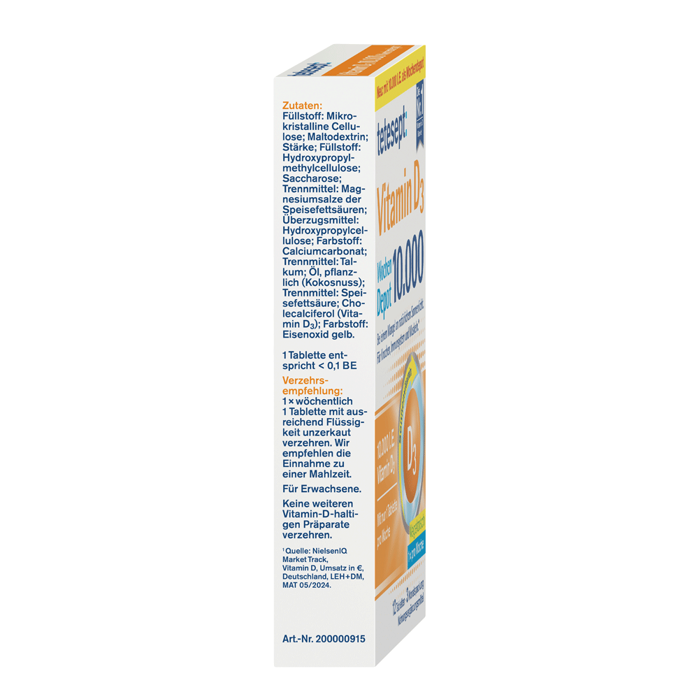 Bild: tetesept: Vitamin D3 10.000 Wochendepot