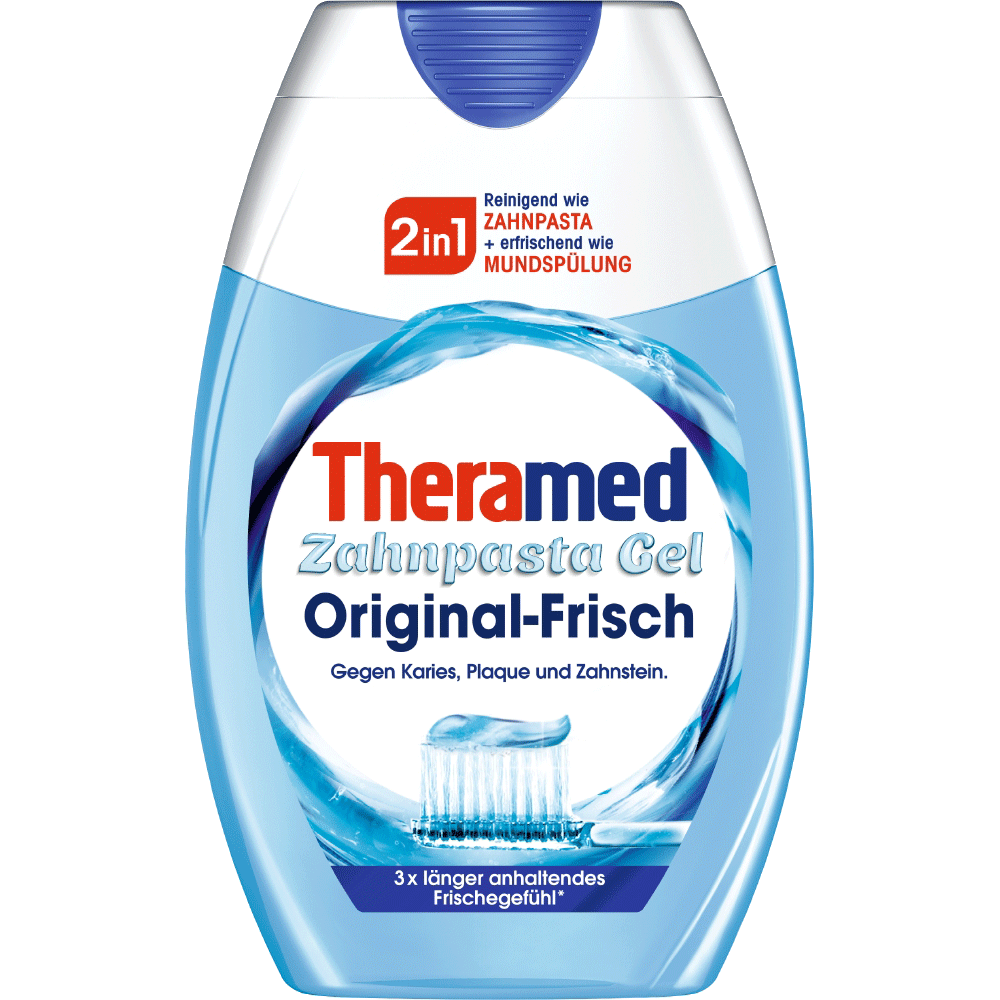 Bild: Theramed 2in1 Zahncreme + Mundspülung Original