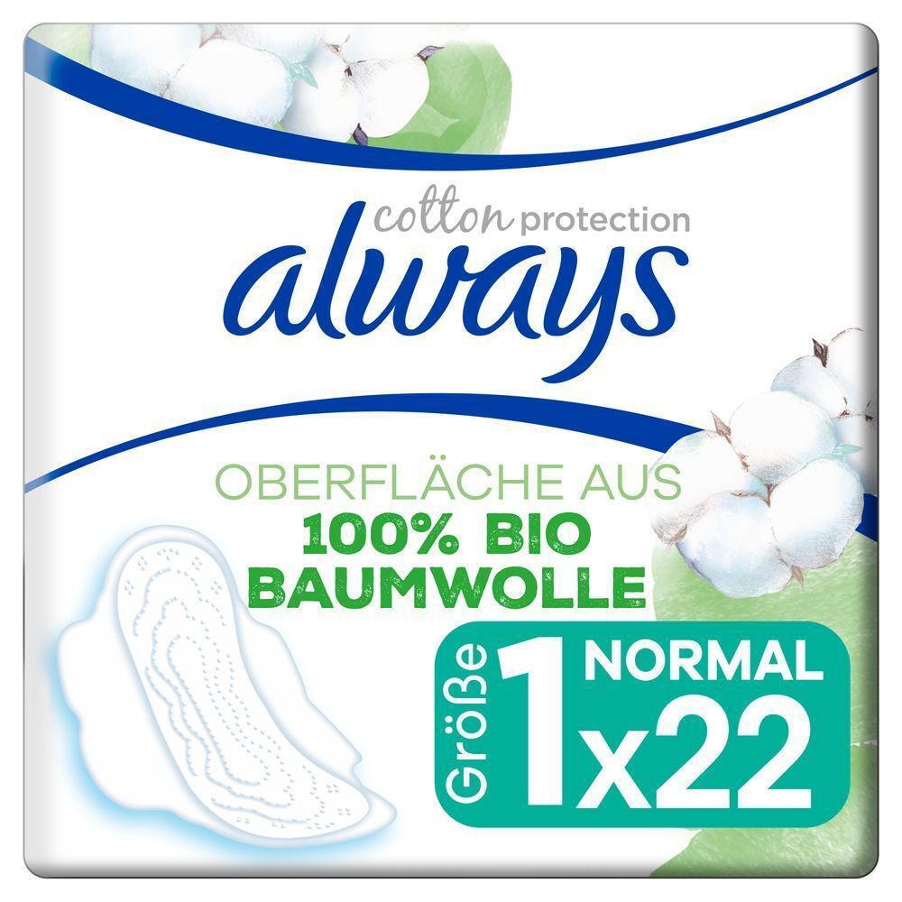 Bild: always Ultra Cotton Protection Normal (Größe 1) Binden Mit Flügeln