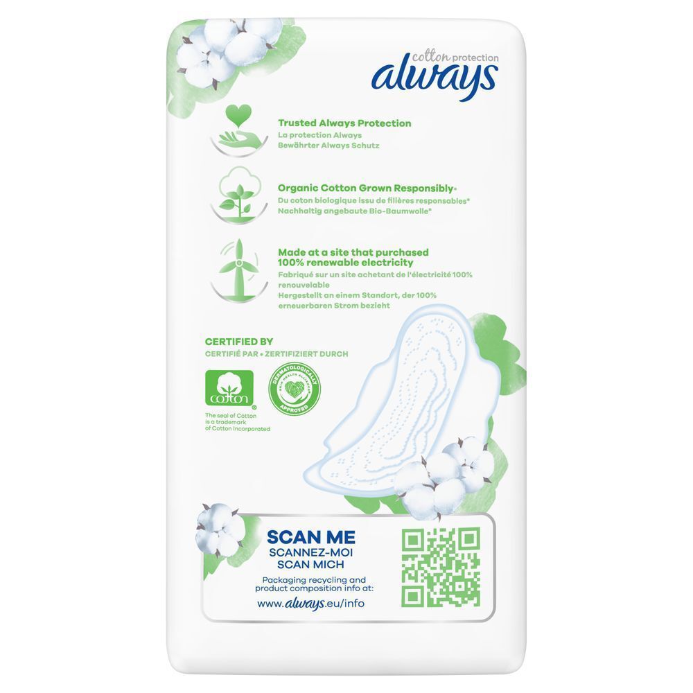 Bild: always Ultra Cotton Protection Normal (Größe 1) Binden Mit Flügeln