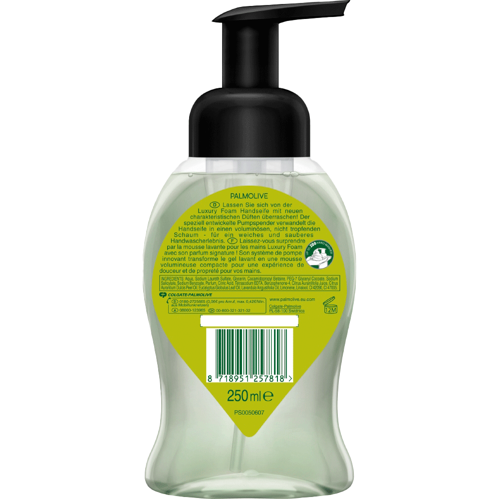 Bild: Palmolive Luxury Foam Schaum-Handseife Limette & Passionsfrucht