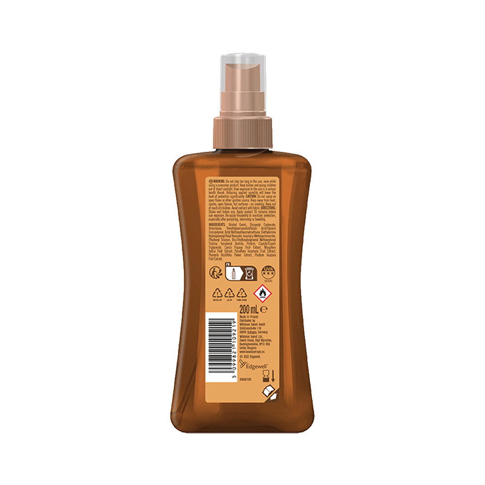 Bild: Hawaiian Tropic Glowing Protection Dry Spray Oil Mist LSF 30