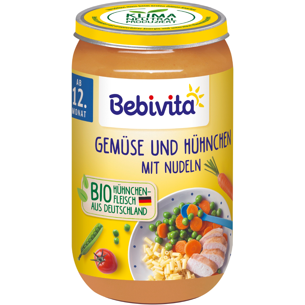 Bild: Bebivita Gemüse und Huhn mit Nudeln