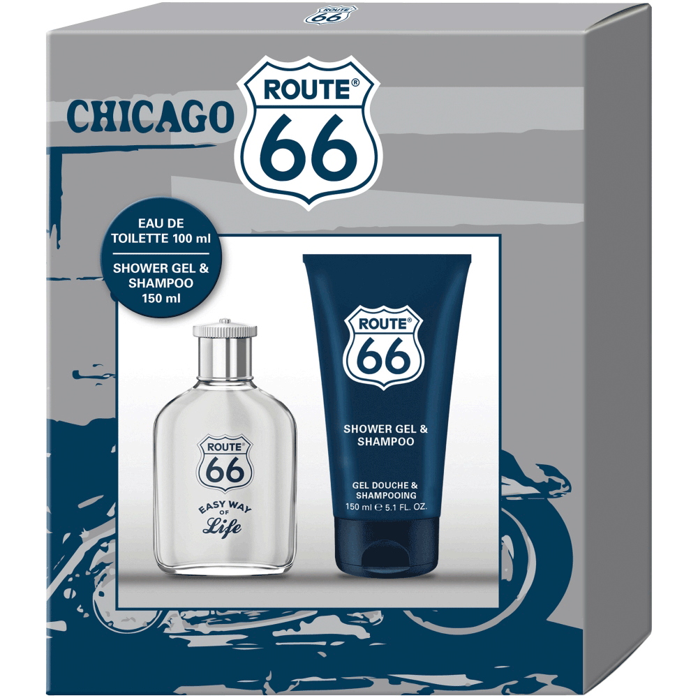 Bild: Route 66 Easy Way Of Life Geschenkset Eau de Toilette 100 ml + Duschgel 150 ml