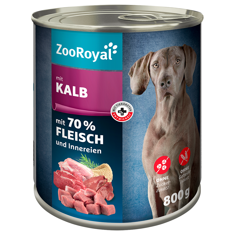 Bild: ZooRoyal Hundefutter mit Kalb 