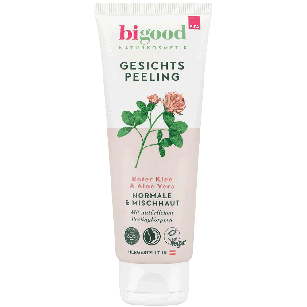 Bild: bi good Peeling Roter Klee & Aloe Vera