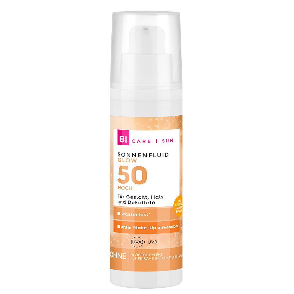 Bild: BI CARE SUN Sonnenfluid Glow LSF 50 