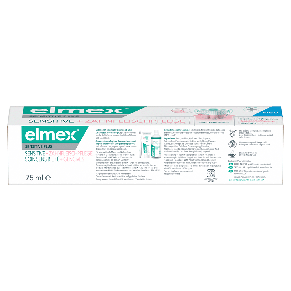 Bild: elmex Sensitive Zahnpasta Plus 