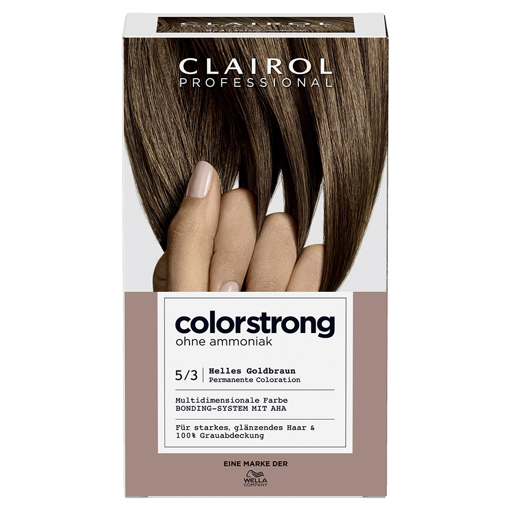 Bild: Clairol Professional Colorstrong Permanente Coloration Helles Goldbraun Helles Goldbraun
