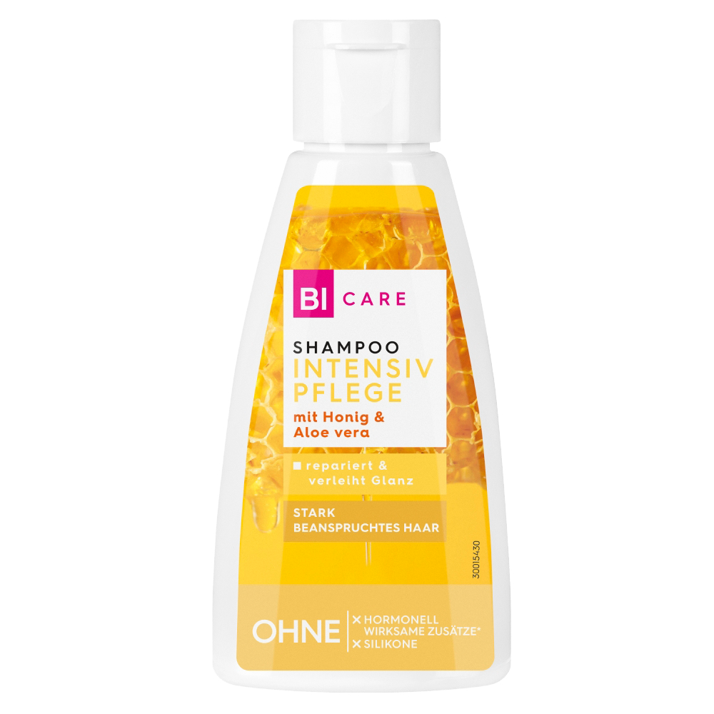 Bild: BI CARE Shampoo Intensiv Pflege Honig und Aloe Vera 