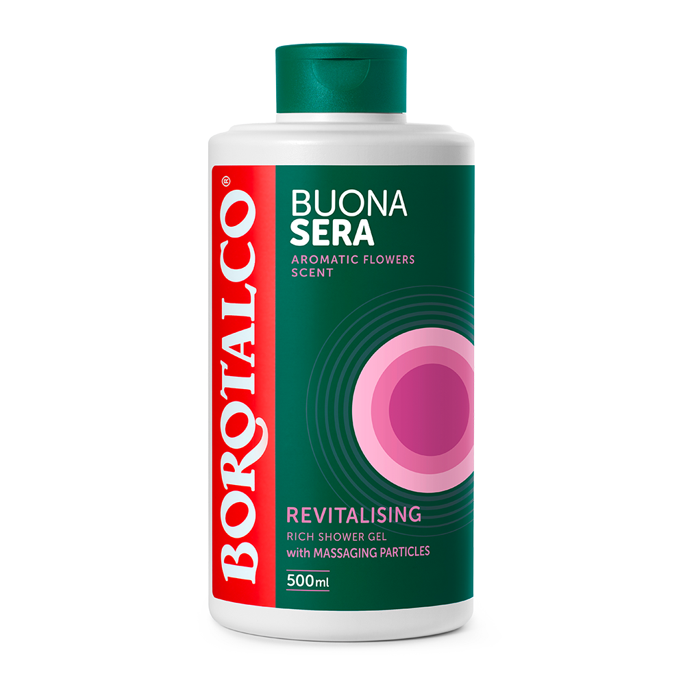 Bild: BOROTALCO Duschgel Buona Sera Revitalising Aromatic Flowers Scent