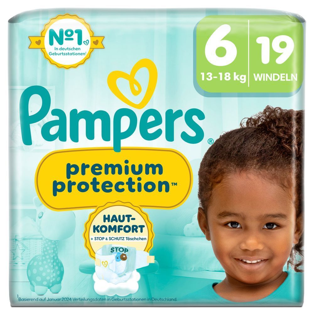 Bild: Pampers Premium Protection Größe 6, 13kg-18kg 