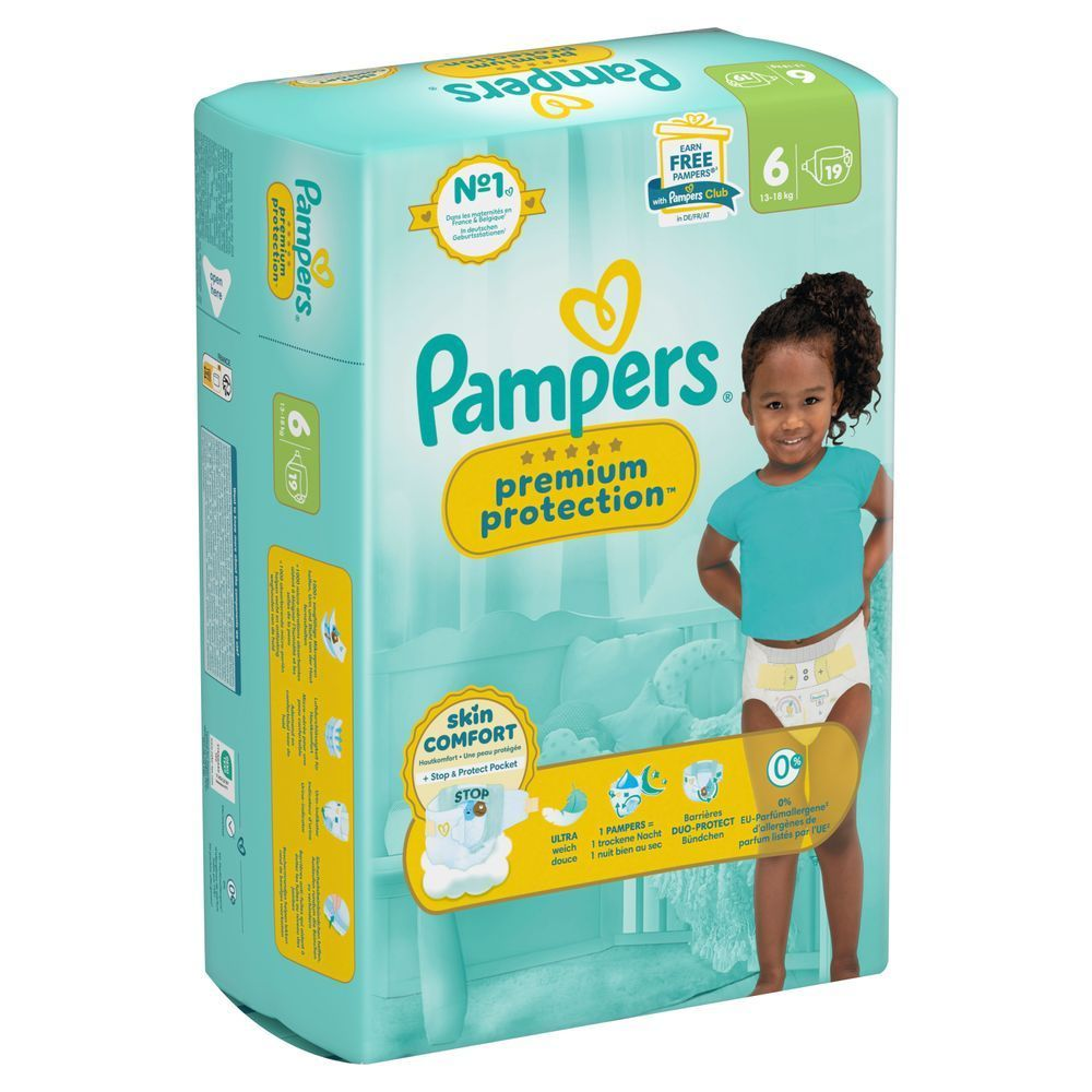 Bild: Pampers Premium Protection Größe 6, 13kg-18kg 