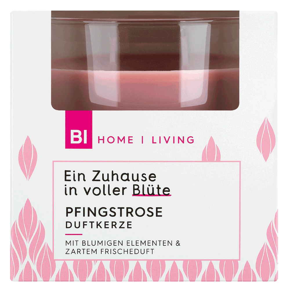 Bild: BI HOME Living Duftkerze groß Pfingstrose