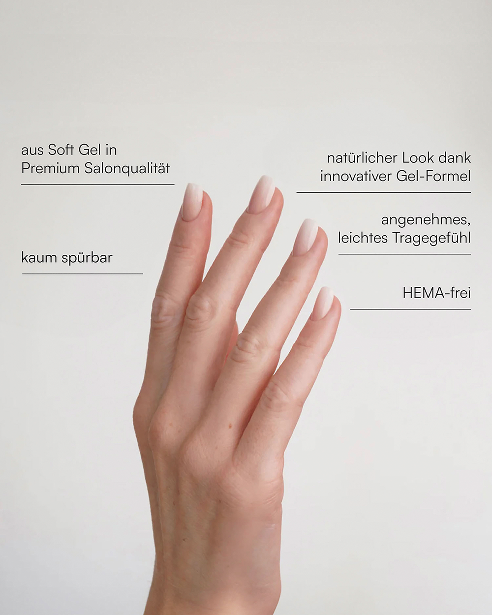 Bild: DOONAILS Soft Gel Press Ons Babyboomer 