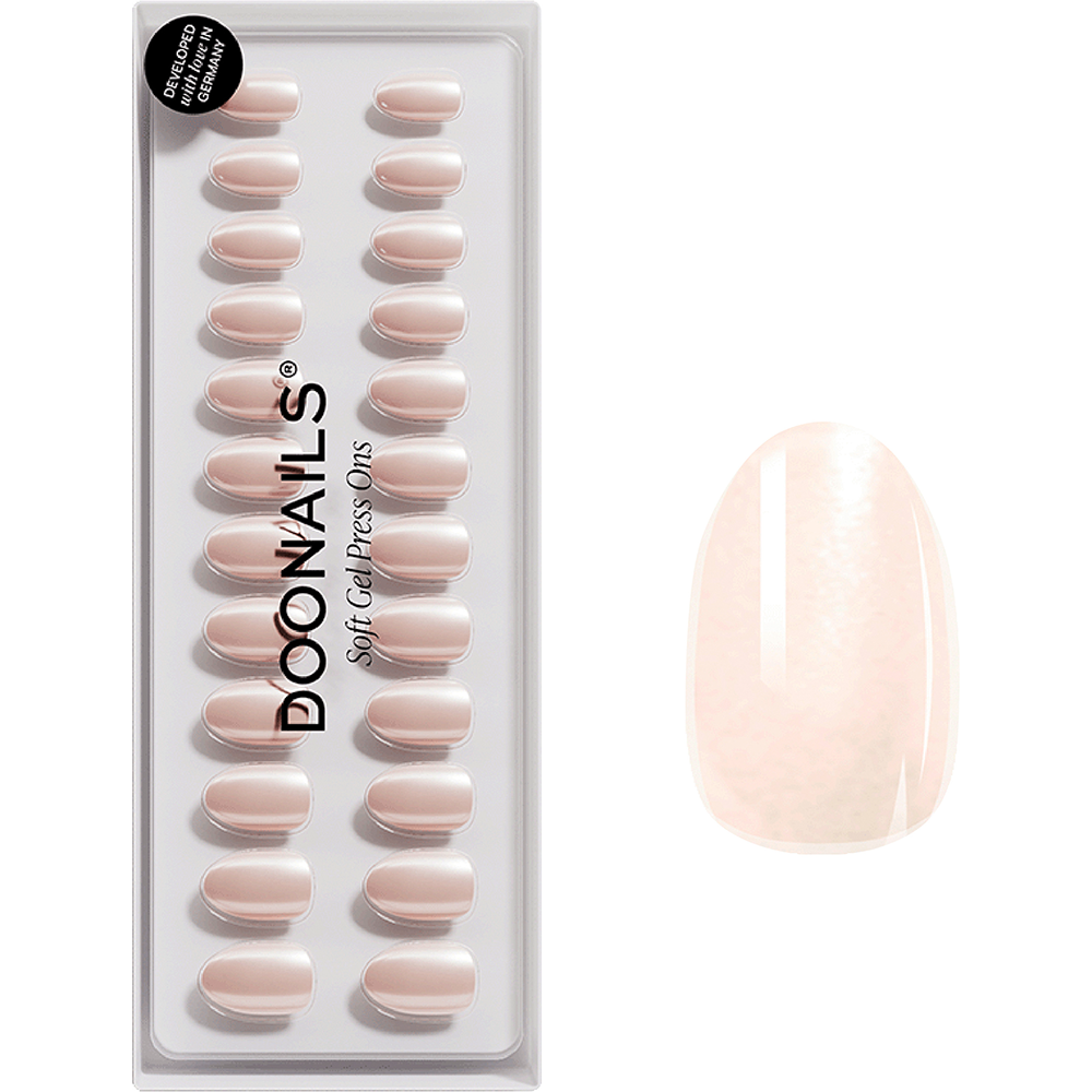 Bild: DOONAILS Soft Gel Press Ons Round Prosecco 