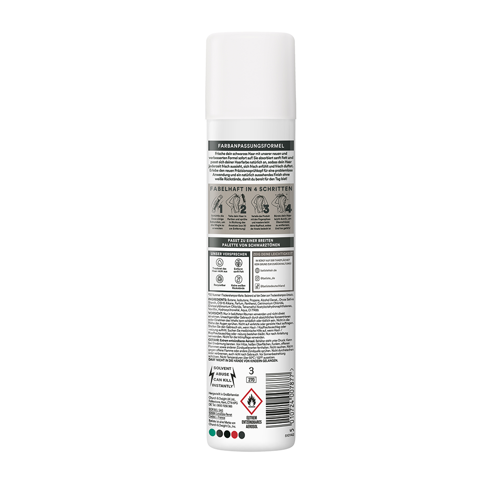 Bild: batiste Trockenshampoo Schwarz