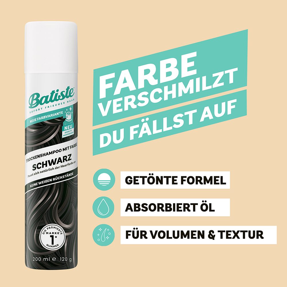 Bild: batiste Trockenshampoo Schwarz