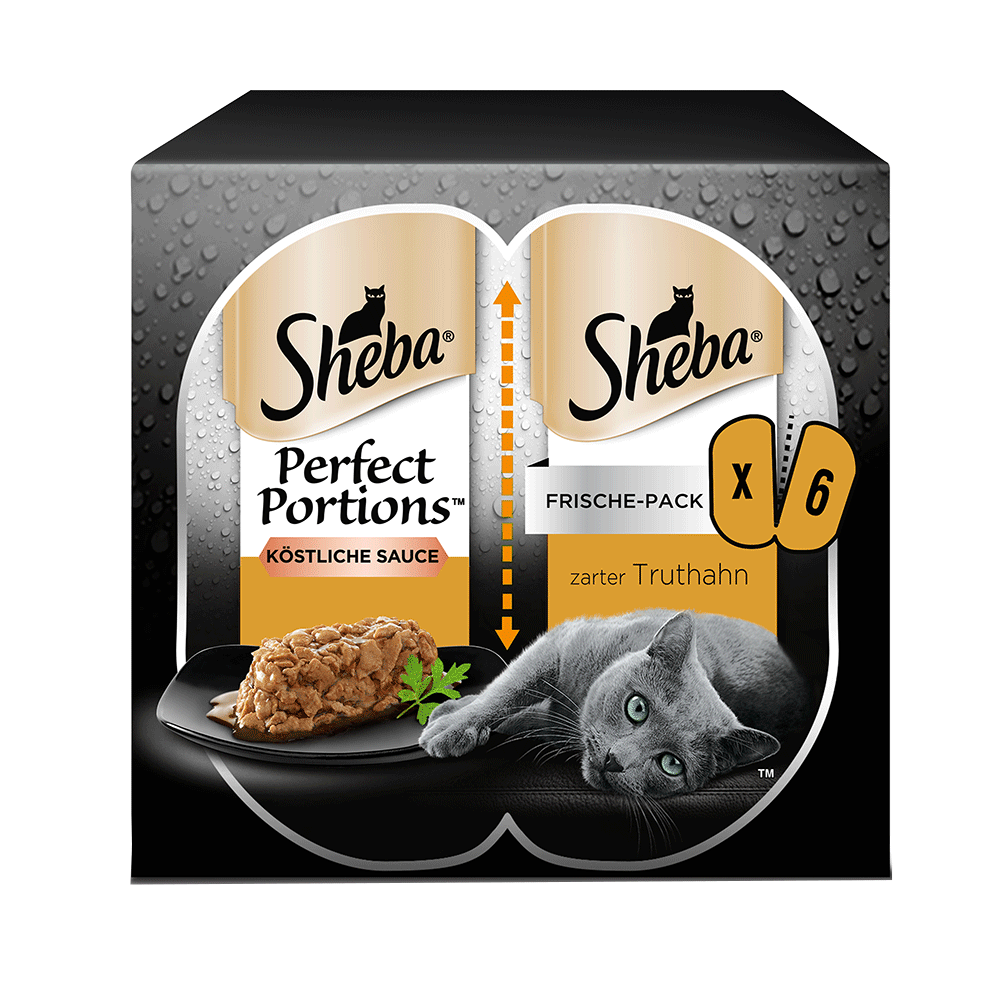Bild: Sheba Perfect Portions Köstliche Sauce mit Truthahn 