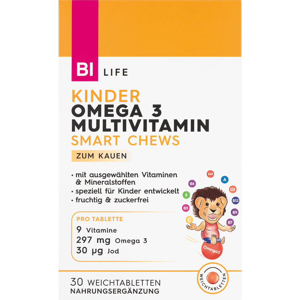 Bild: BI LIFE Kinder Omega 3 Multivitamin Smart Chews