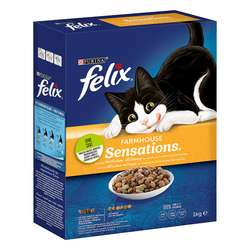 Bild: Felix Farmhouse Sensations mit Huhn und Truthahn mit Gemüse 